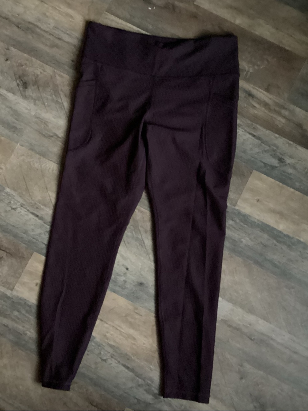 Old navy Women’s High-Waist Ribbed Leggings - Deep Plum